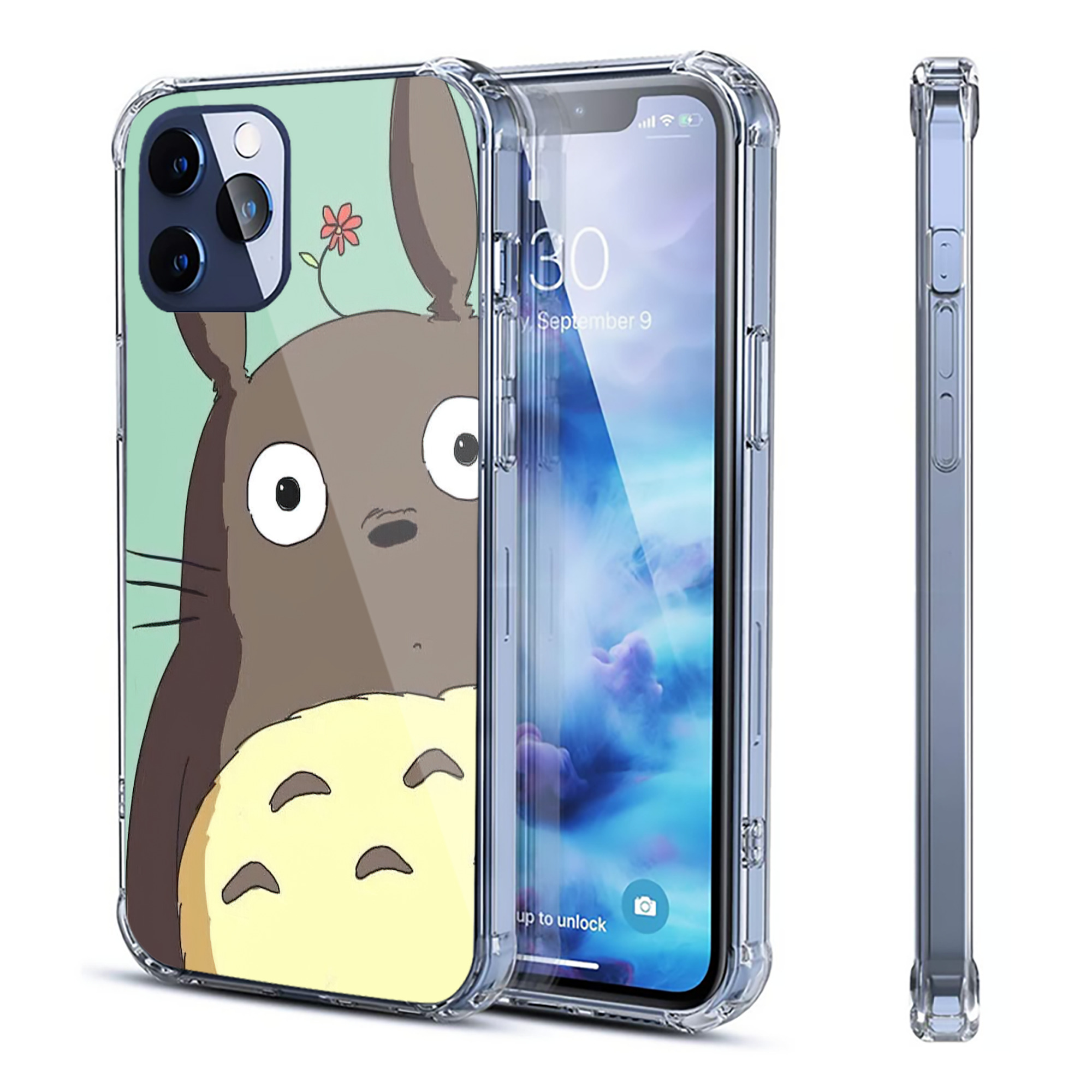 （画像用） となりのトトロ 草壁メイ 草壁サツキ My Neighbor Totoro Satsuki Kusakabe Mei Kusakabe 【iPhone 12シリーズ対応】透明スマホケース（クリアソフトケース）